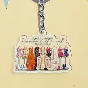 ERAS TOUR OUTFITS KEYCHAIN “IT WAS RARE, I WAS THERE, I REMEMBER IT ALL TOO WELL